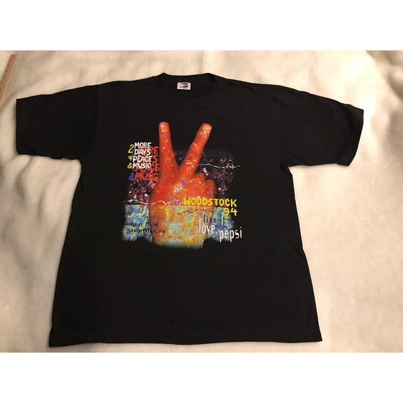 Vintage Pepsi WOODSTOCK 94 Concert T-Shirt XL USA - NEW